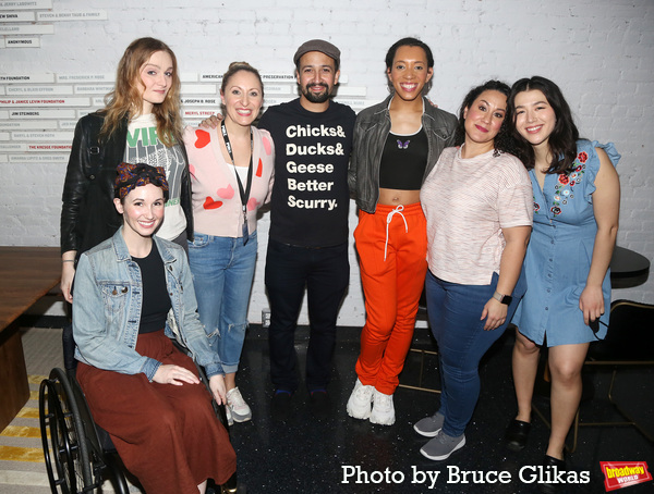 Photos: Lin-Manuel Miranda Visits SUFFS at the Public Theater Image