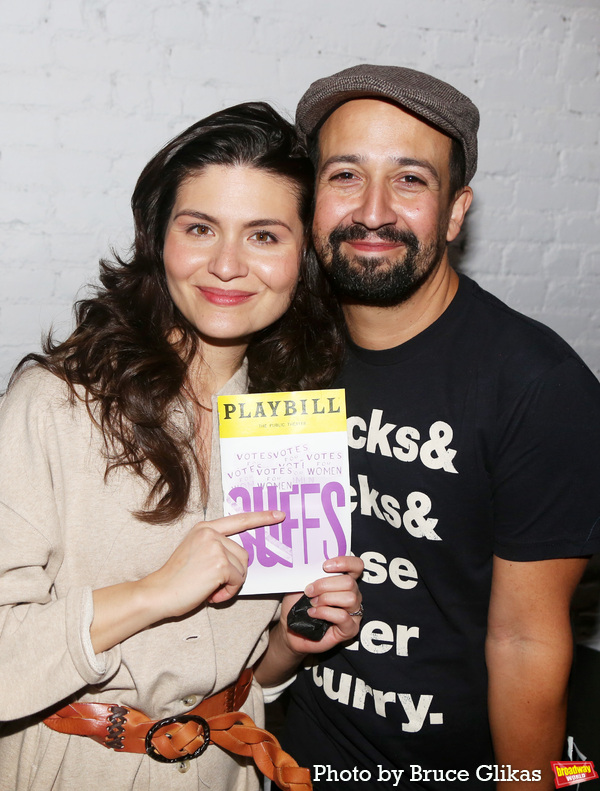 Photos: Lin-Manuel Miranda Visits SUFFS at the Public Theater Image