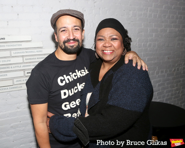 Photos: Lin-Manuel Miranda Visits SUFFS at the Public Theater Image