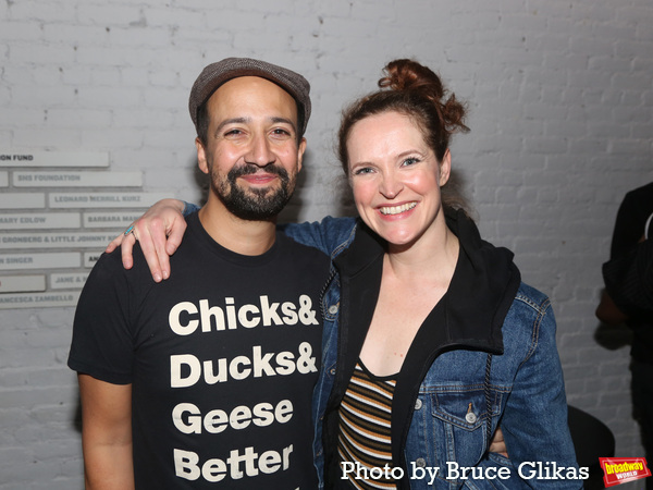 Photos: Lin-Manuel Miranda Visits SUFFS at the Public Theater Image