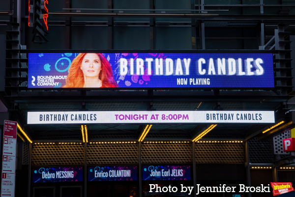 Up on the Marquee: BIRTHDAY CANDLES, Starring Debra Messing Image