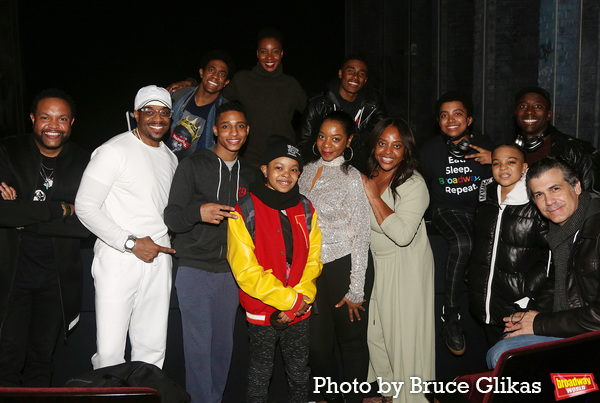 Sherri Shepherd, Jawn Murray and Simone Smalls pose with The Cast of MJ Photo