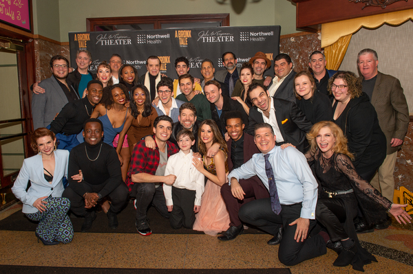 The cast and creative team of A BRONX TALE THE MUSICAL with Chazz Palminteri and Thea Photo