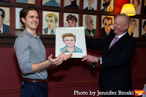Photos: Tony Award-Winner Aaron Tveit Receives Sardi's Caricature Image