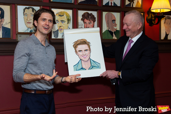 Photos: Tony Award-Winner Aaron Tveit Receives Sardi's Caricature Image