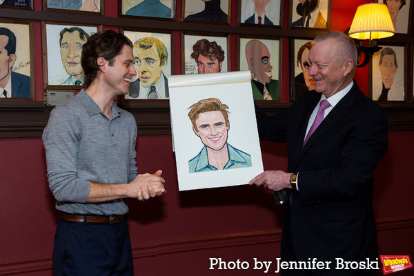 Photos: Tony Award-Winner Aaron Tveit Receives Sardi's Caricature Image