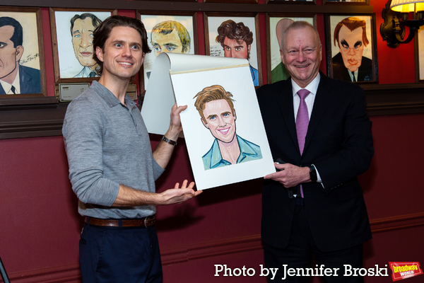 Photos: Tony Award-Winner Aaron Tveit Receives Sardi's Caricature Image