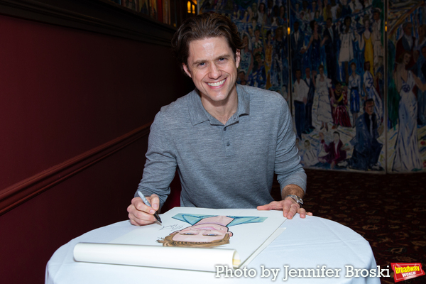 Photos: Tony Award-Winner Aaron Tveit Receives Sardi's Caricature Image
