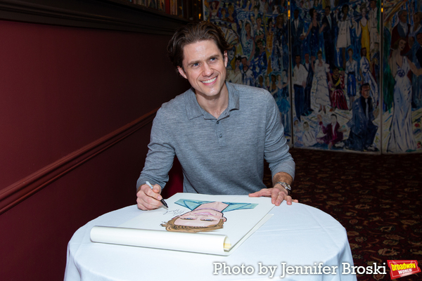 Photos: Tony Award-Winner Aaron Tveit Receives Sardi's Caricature Image
