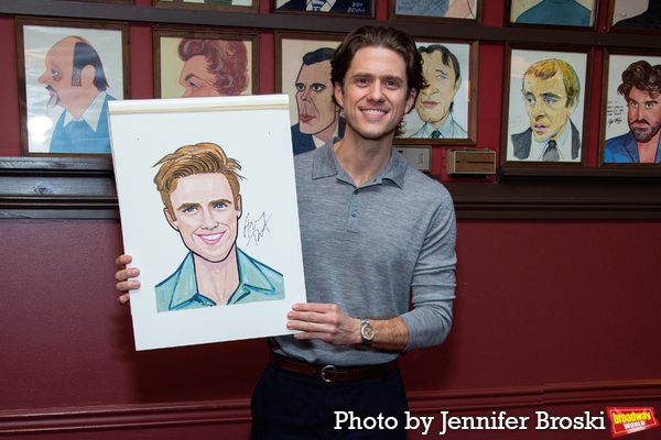 Photos: Tony Award-Winner Aaron Tveit Receives Sardi's Caricature Image