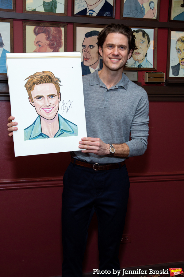 Photos: Tony Award-Winner Aaron Tveit Receives Sardi's Caricature Image