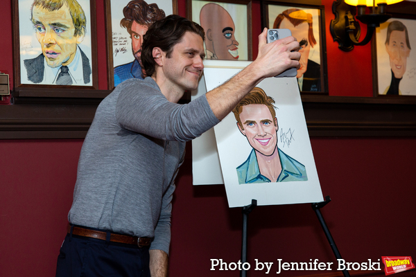 Photos: Tony Award-Winner Aaron Tveit Receives Sardi's Caricature Image