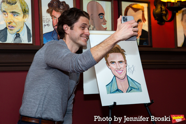 Photos: Tony Award-Winner Aaron Tveit Receives Sardi's Caricature Image