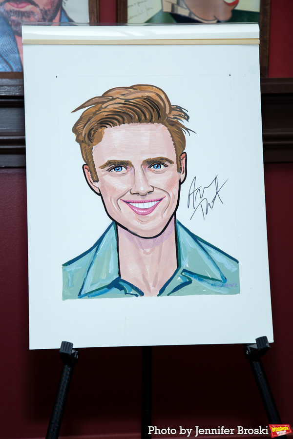 Photos: Tony Award-Winner Aaron Tveit Receives Sardi's Caricature Image