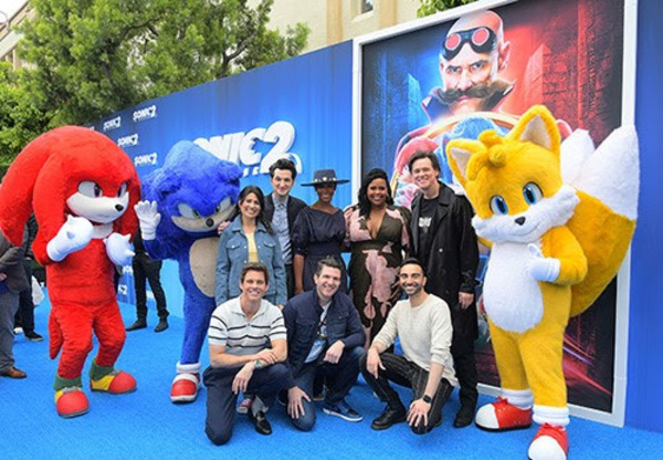 The cast of Sonic The Hedgehog 2 Photo