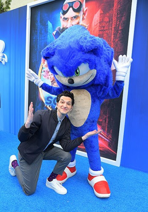 Ben Schwartz and Sonic the Hedgehog  Photo