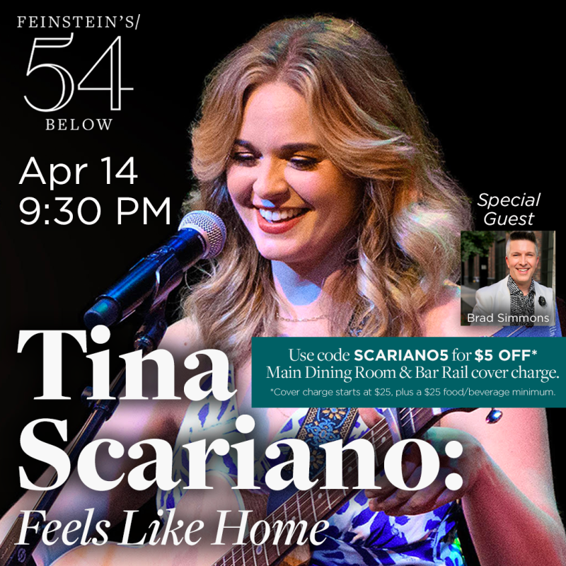 Tina Scariano To Make Feinstein's/54 Below Solo Show Debut On April 14th with FEELS LIKE HOME  Image