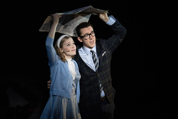 (L to R) Jordan Barron and Daisy Wright in The Rocky Horror Show at ZACH Theatre. Pho Photo