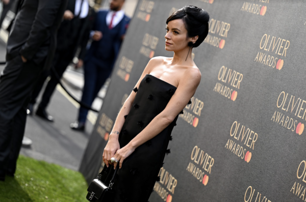 Lily Allen on the Green Carpet at the Olivier Awards. 
Photo Credits: Getty. Photo