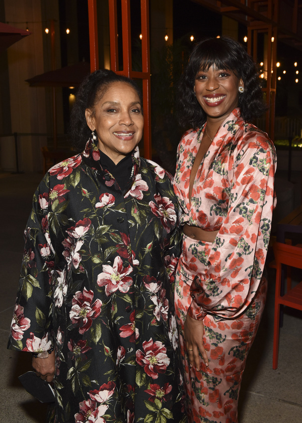 From left, director Phylicia Rashad and cast member Kim Steele during the company cel Photo