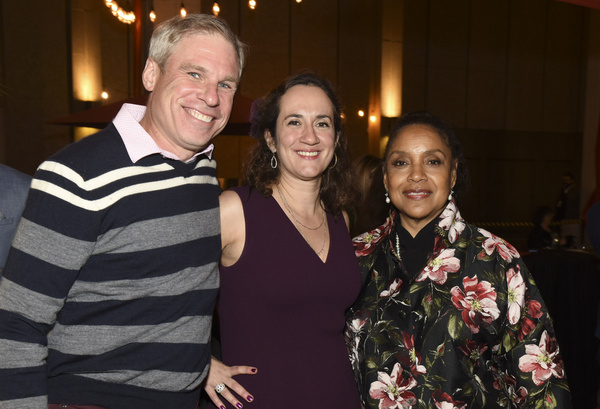 From left, Josh Clapper, Center Theatre Group Managing Director/CEO Meghan Pressman a Photo