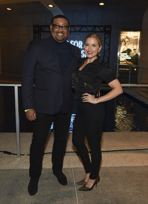 From left, actors Cedric Yarbrough and Mara Marini arrive for the opening night perfo Photo