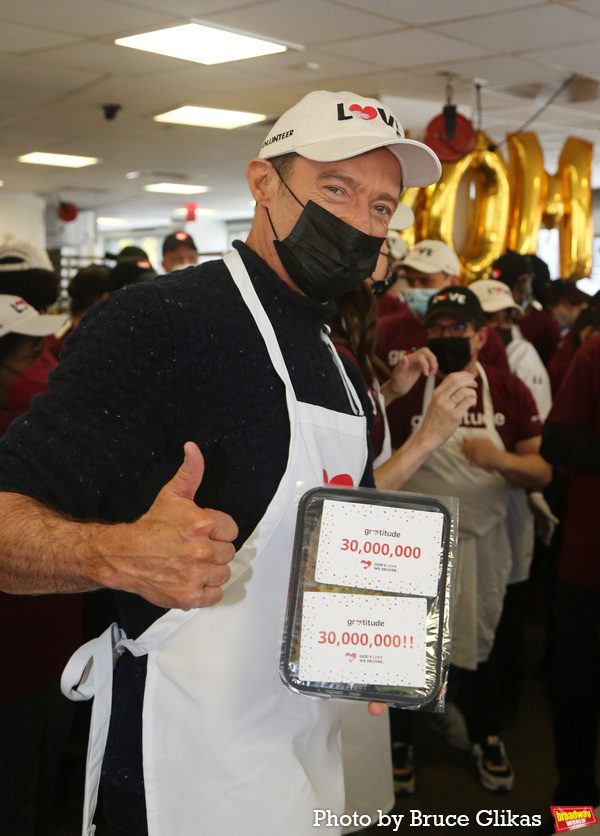 Hugh Jackman and The 30 Millionth Meal served Photo