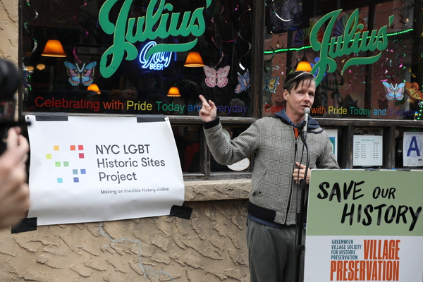 Photos: John Cameron Mitchell & More Acknowledge Julius' Significance to LGBT Activism & History Image