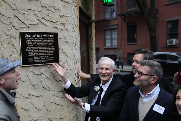 Ken Lustbader, NY State Senator Brad Hoylman, Randy Wicker, and Andrew Berman  Photo