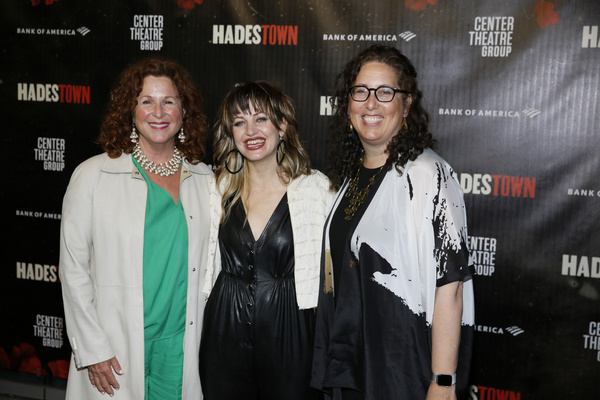 From left, producer Dale Franzen, writer and composer Ana s Mitchell and producer Mar Photo