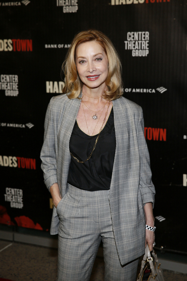 Actor Sharon Lawrence arrives for the opening night performance of ?Hadestown? at Cen Photo