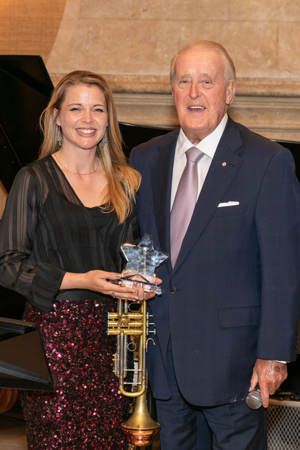 Bria Skonberg & Former Canadian Prime Minster Brian Mulroney Photo
