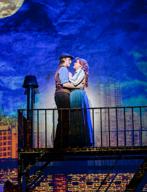 Dillon Klena and Allison Sheppard star in the 3-D Theatricals production of “NEWSIE Photo