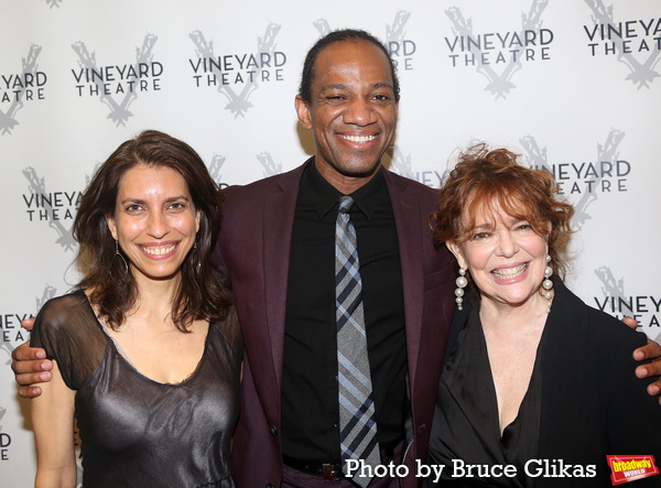 Vineyard Theatre Artistic Director Sarah Stern, Reggie D. White and Deirdre O'Connell Photo