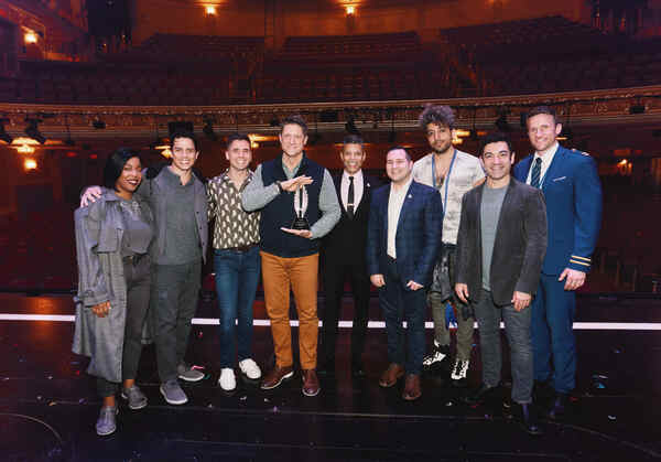 Photos: The Cast of COMPANY Accepts Their GLAAD Award for Outstanding Broadway Production Image