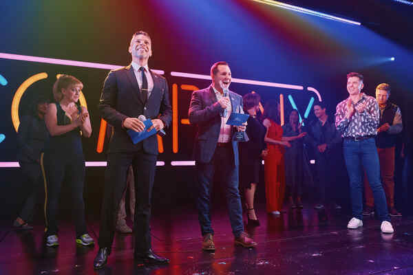 Photos: The Cast of COMPANY Accepts Their GLAAD Award for Outstanding Broadway Production Image