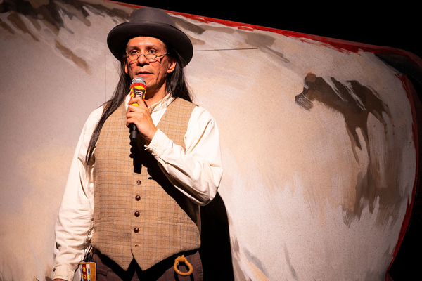 Photos: First Look at BETWEEN TWO KNEES at Yale Rep Image