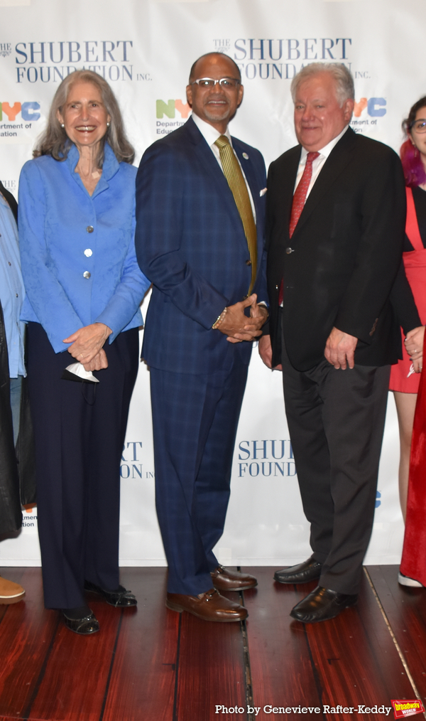 Diana Phillips, Chancellor David C. Banks and Bob Wankel Photo