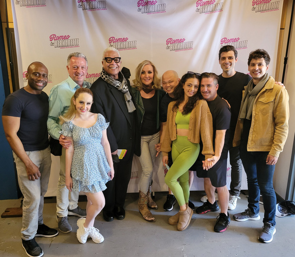 KEN PAGE and the cast of Romeo & Bernadette: A Musical Tale of Verona and Brooklyn.  Photo