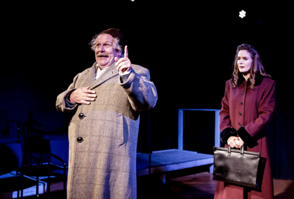 (LtoR): Phil Powers and Anne Damman in "Relativity" by Mark St. Germain, directed by  Photo