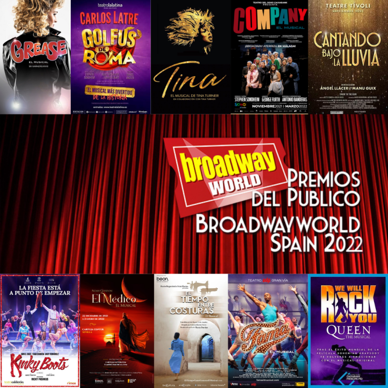 El público decide los Candidatos a los Premios BroadwayWorld Spain 2022 