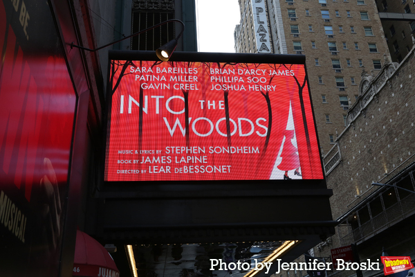 Up on the Marquee: INTO THE WOODS Image