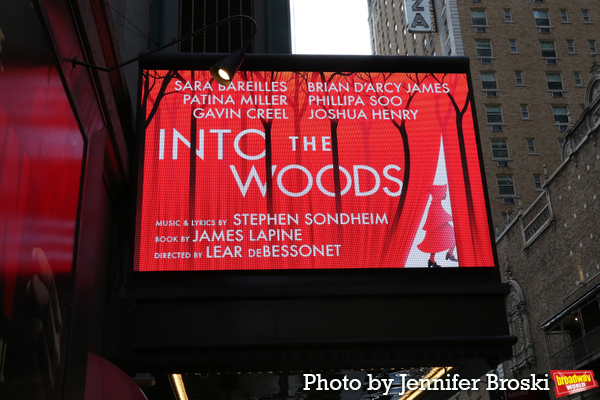 Up on the Marquee: INTO THE WOODS Image