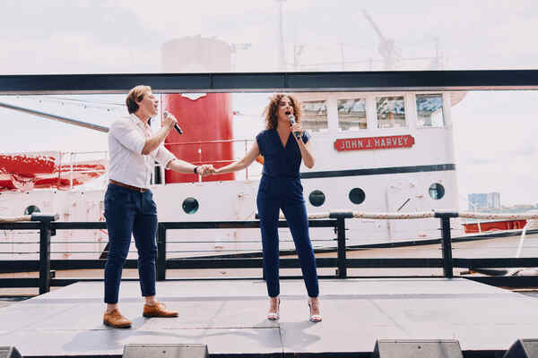Photos: The Company of TITANIQUE Meets the Press Image