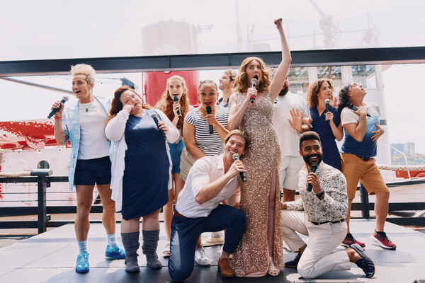 Photos: The Company of TITANIQUE Meets the Press Image