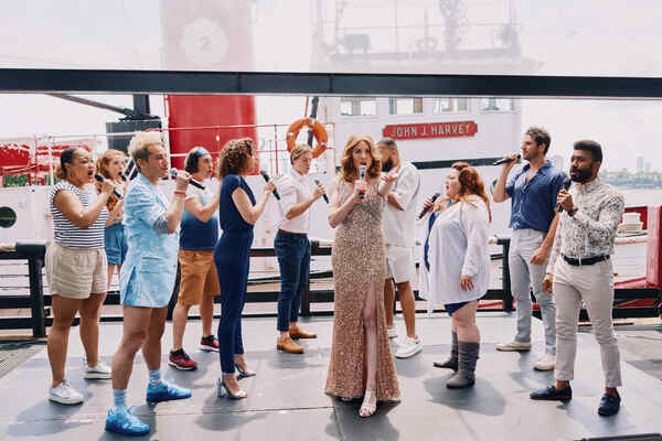 Photos: The Company of TITANIQUE Meets the Press Image