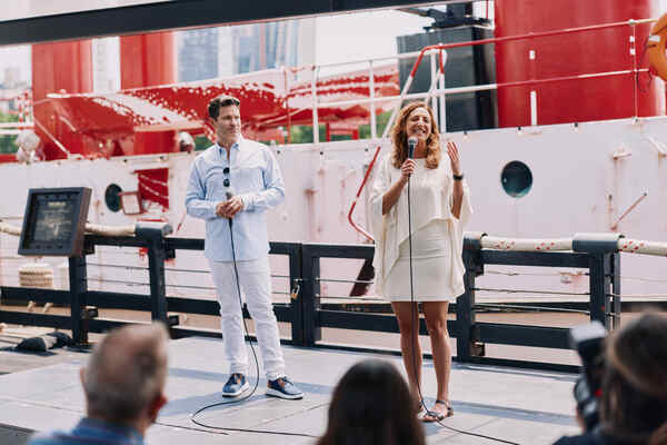 Photos: The Company of TITANIQUE Meets the Press Image