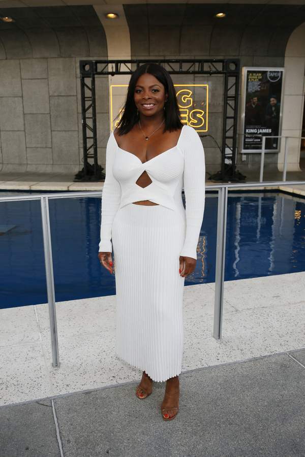 Actor Janelle James arrives before the opening night performance of ?King James? at C Photo