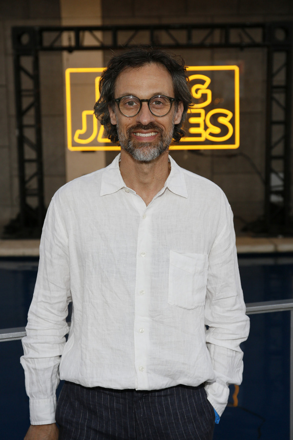 Actor Henri Lubatti arrives before the opening night performance of ?King James? at C Photo