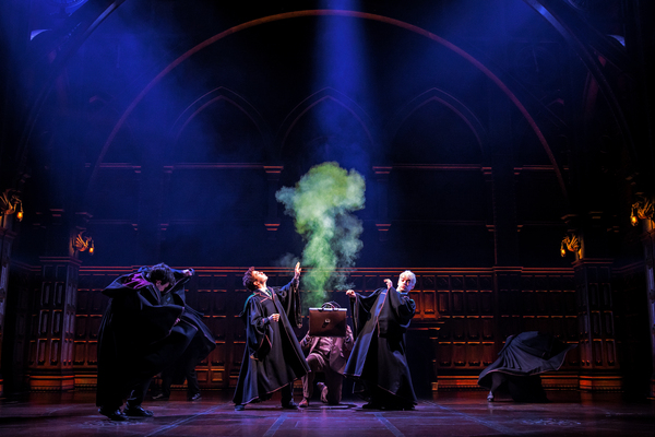 Luke Kimball as Albus Potter and Thomas Mitchell Barnet as Scorpius Malfoy, and compa Photo